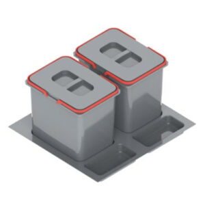 Atkritumu konteiners PRAKTIKO H-300m Mod-60/30L(2x15L)