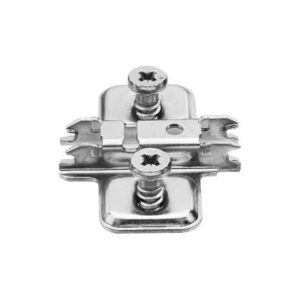 BLUM CLIP krustveida pamatiņš, 0 mm, ar 6 mm eiroskrūvēm