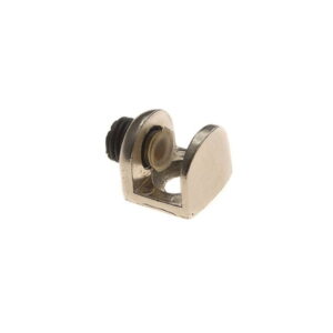 Stikla plaukta turētājs,D-5mm, 5-9 mm materiālam, niķelēts/skrūvējams