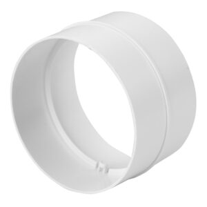 Apaļo kanālu savienojums plastmasas, 125mm