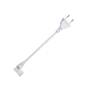 220voltu 2Pin COB Led Lentas Strāvas Konektors Eiropas Spraudnis (23cm)